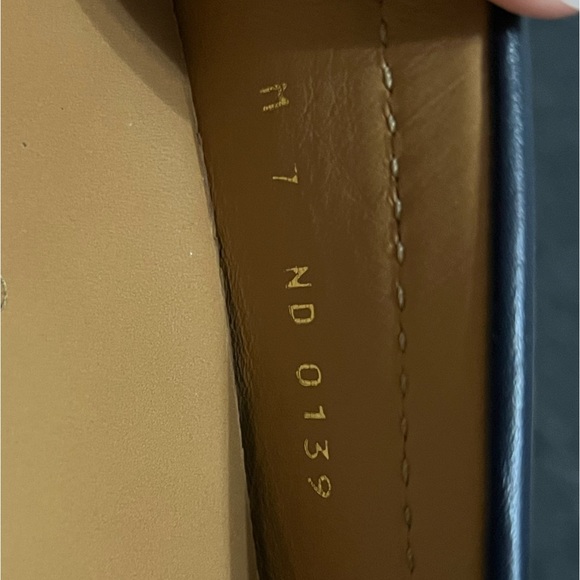 Authentic Louis Vuitton Hockenheim Loafers Leather Navy Blue Size 7 Mens - Picture 6 of 9